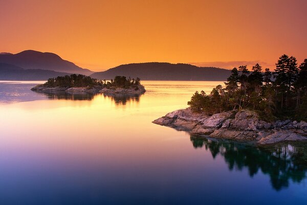 Silence et grâce au coucher du soleil