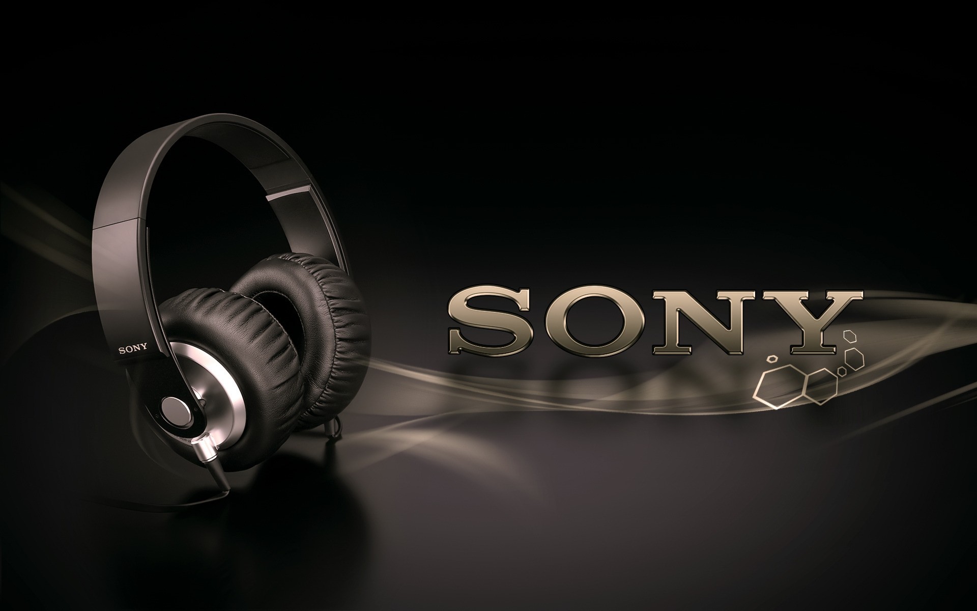 sony технология жұмыс үстелі заманауи хром дыбыс жабдық дизайн қараңғы компьютерлер