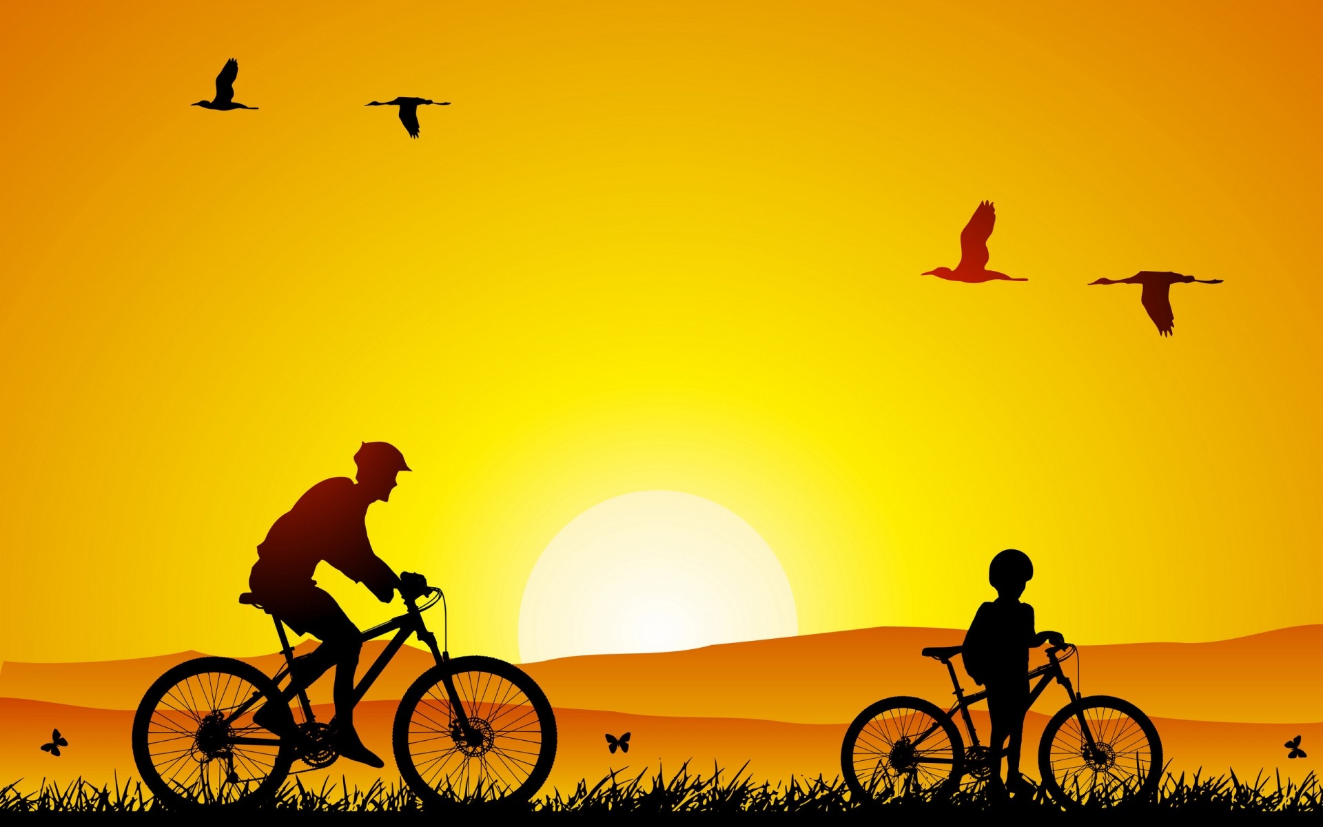 drawings coucher de soleil vélo silhouette roues aube soleil assis ciel cycliste crépuscule rétro-éclairé été motard nature système de transport plage homme voyage voiture beau temps dessin fond