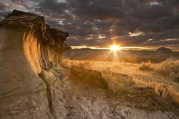 Rocks in a beautiful good morning