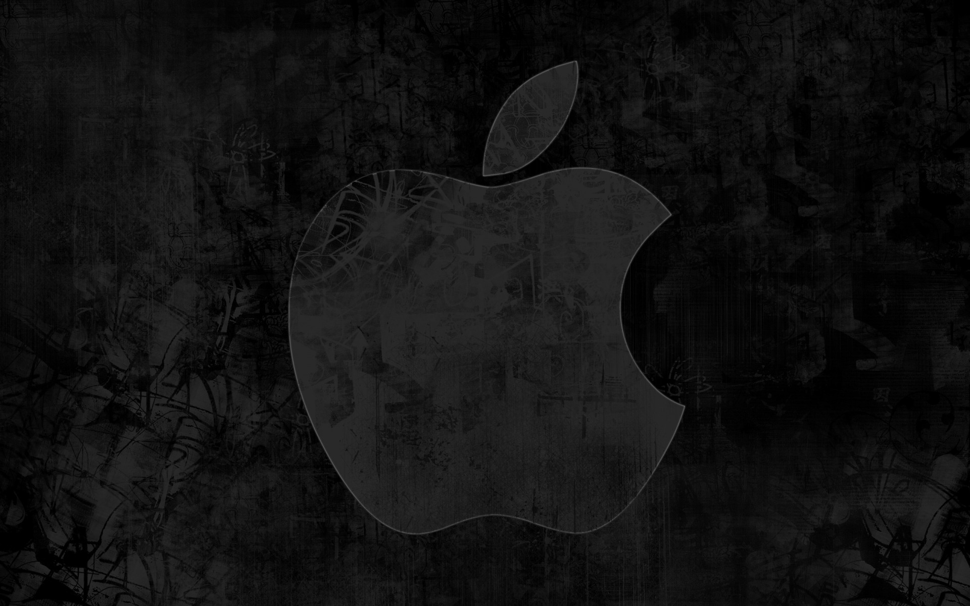 apple moon desktop dark art retro background logo computers internet