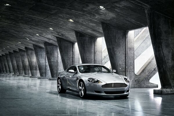 Silver Aston Martin picture