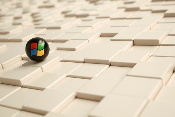 Desktop mit Windows-Logo