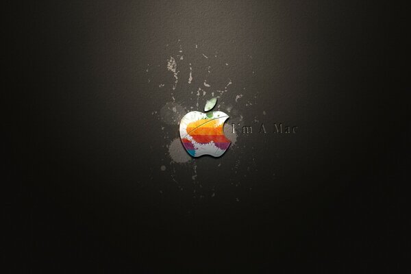 Logo apple spryskane jakimś płynem