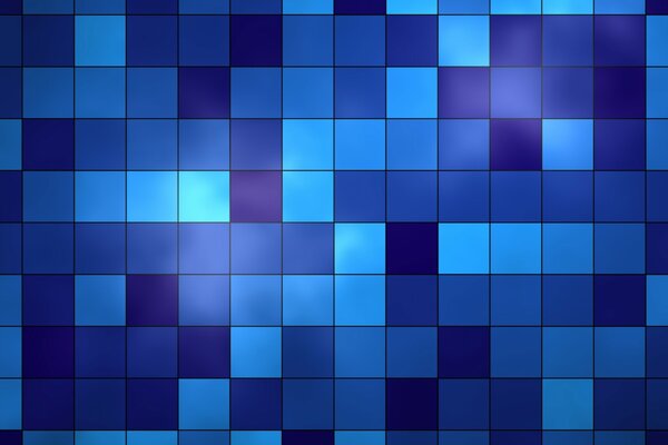 Schattierungen von Blau in quadratischen Formen