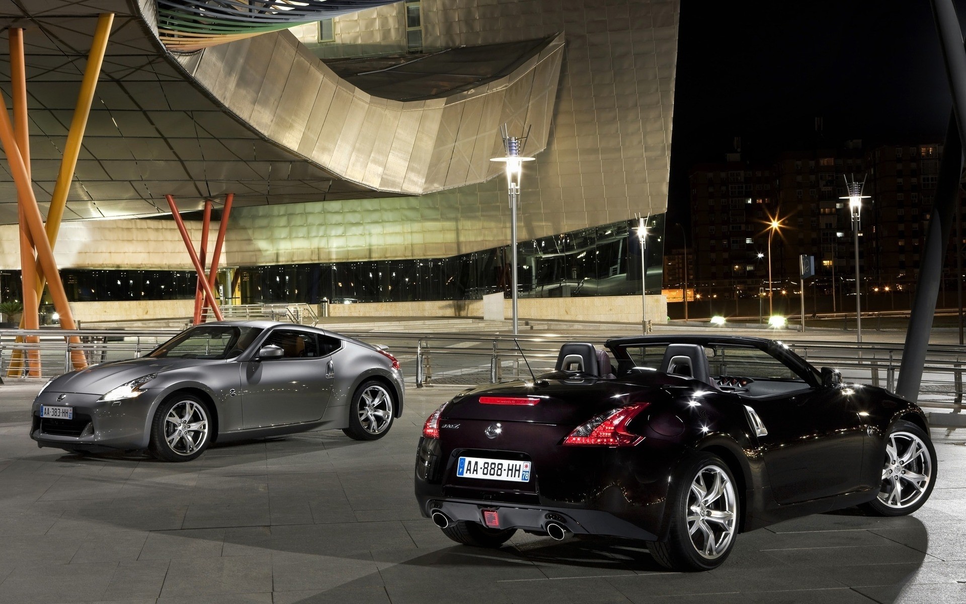 nissan coche coche automóvil exposición sistema de transporte mostrar carrera nissan 370z salió