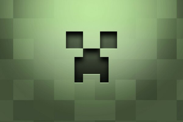 Minecraft tan Creeper ın yüzü