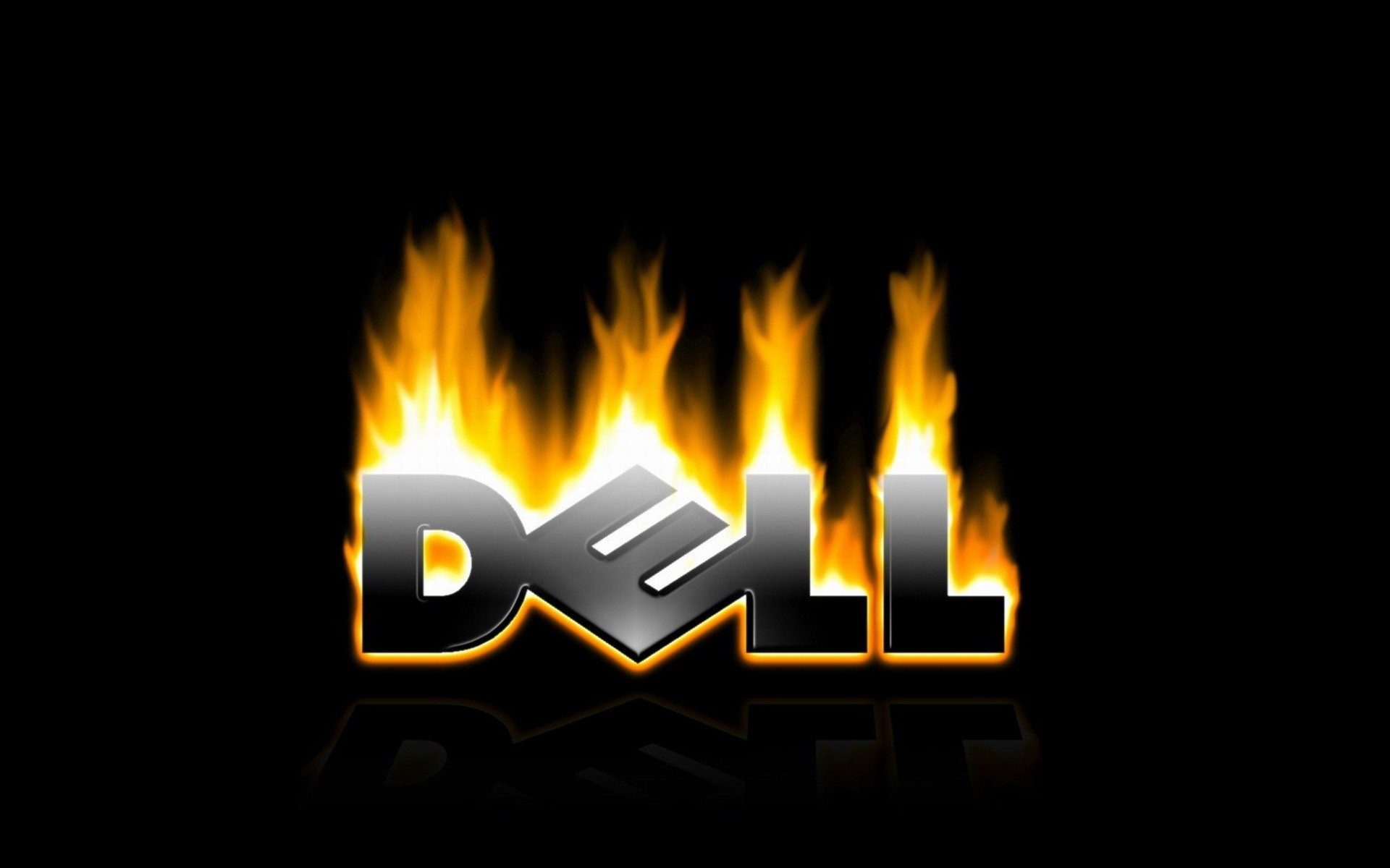 dell flamme chaud danger sombre luminescence chaleur