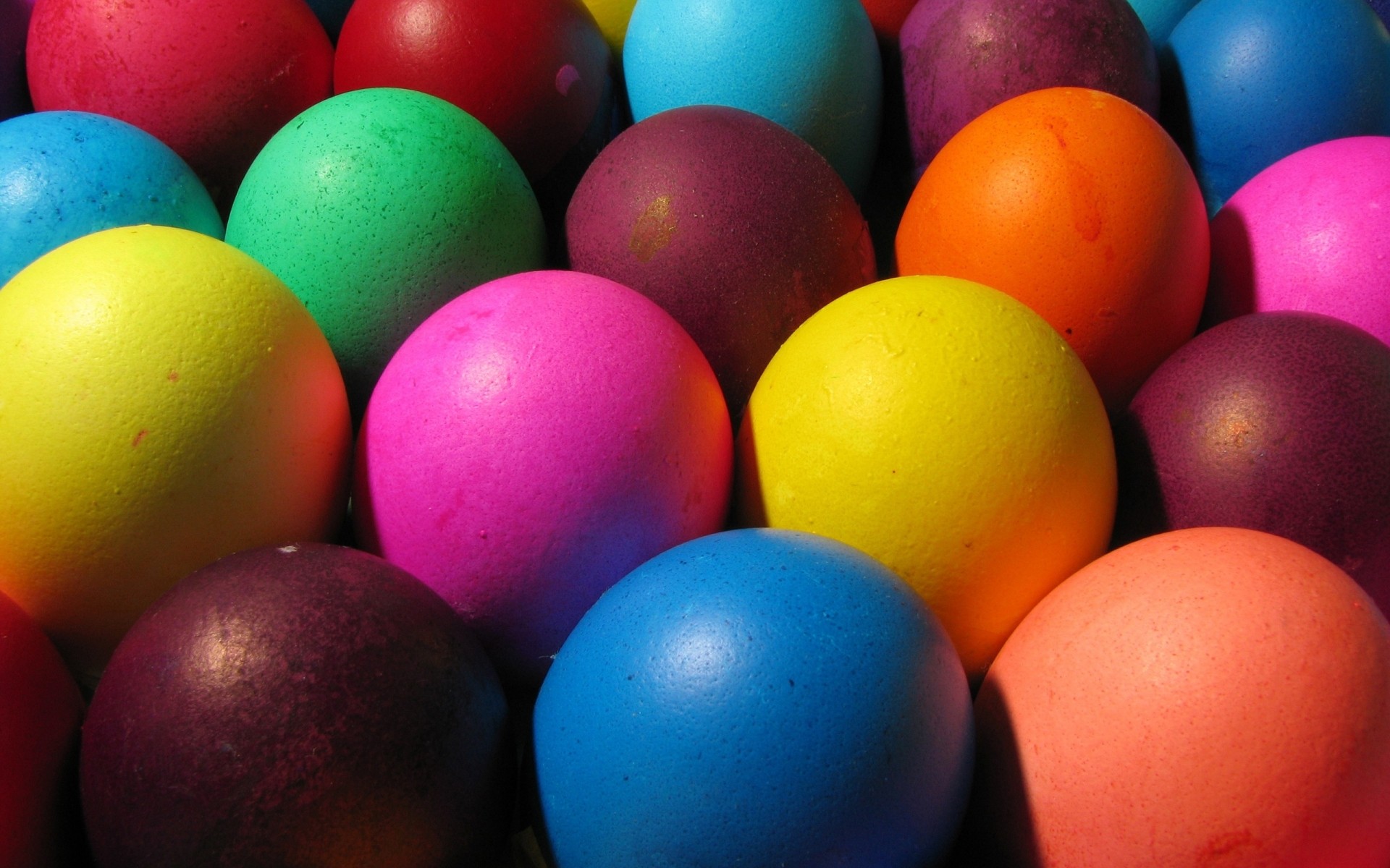 easter motley many food color egg bright round fun isolated