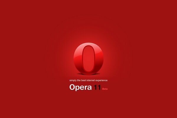 Salvapantallas rojo Opera 11 beta