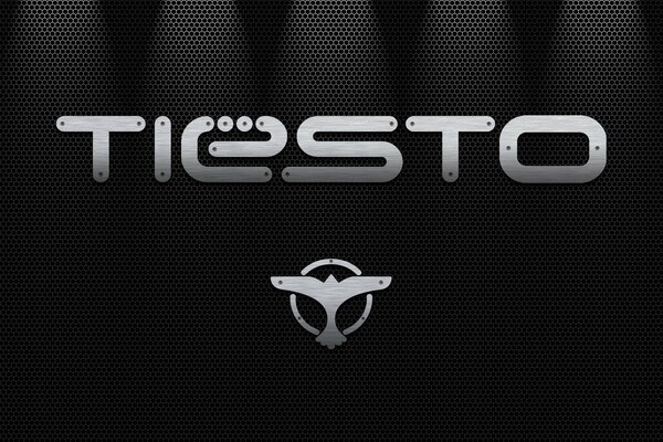 DJ Tiesto Logo auf schwarzem Hintergrund