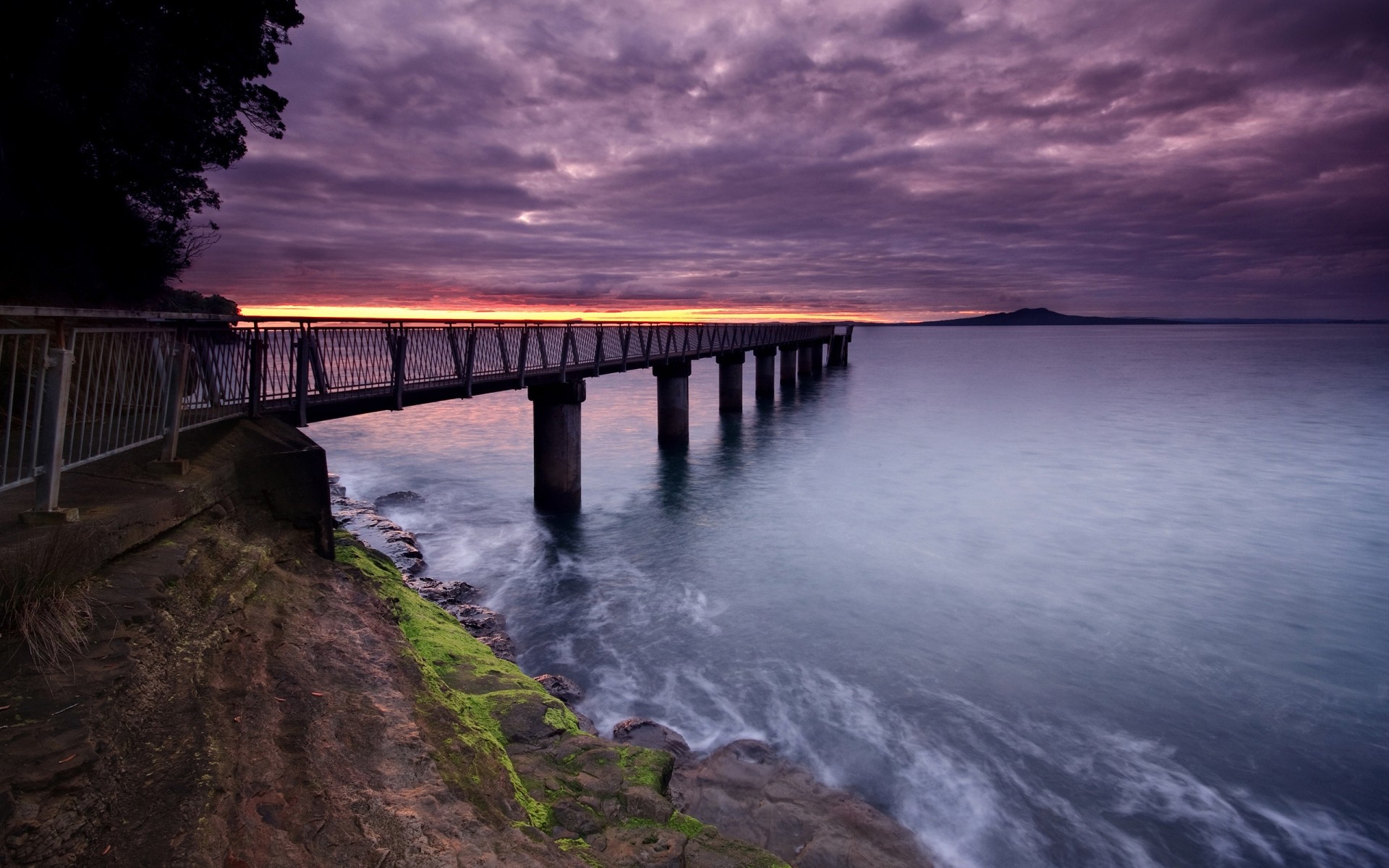 landschaft wasser sonnenuntergang brücke dämmerung landschaft ozean strand fluss meer abend pier reisen dämmerung himmel meer landschaft reflexion im freien licht auckland neuseeland wolken natur neuseeland