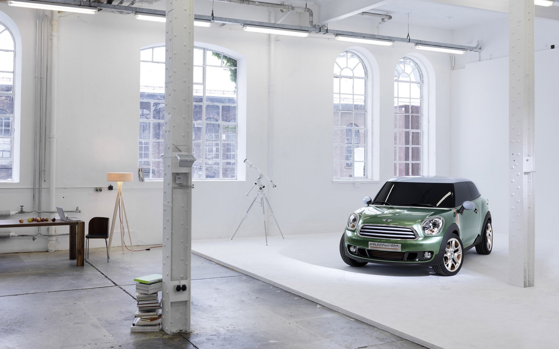 concept cars indoors window car architecture contemporary room vehicle mini cooper paceman