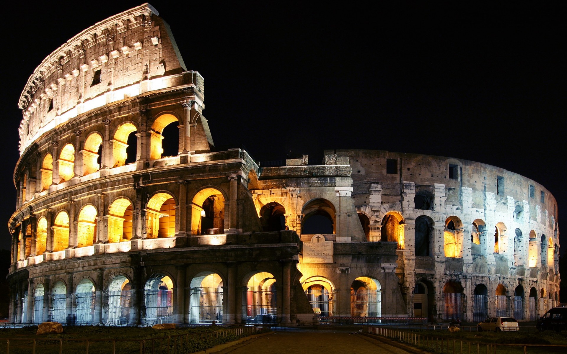italy amphitheater colosseum architecture stadium travel theater ancient dusk gladiator building illuminated arch landmark evening tourism old famous sky city buildings museum monument background