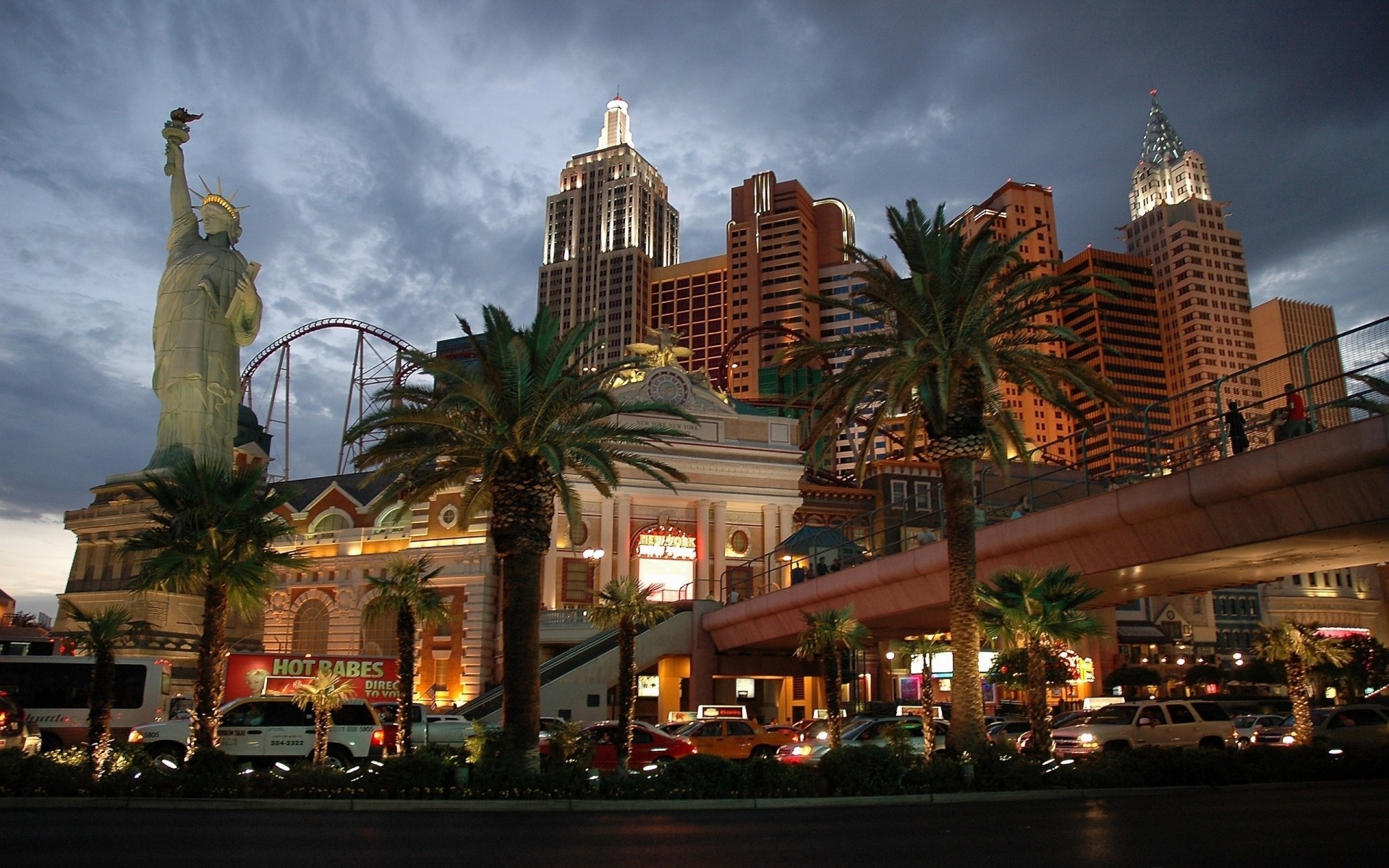 usa stadt reisen abend architektur haus hotel straße casino dämmerung stadt städtisch tourismus hintergrundbeleuchtung himmel skyline innenstadt urlaub sehenswürdigkeit licht sonnenuntergang