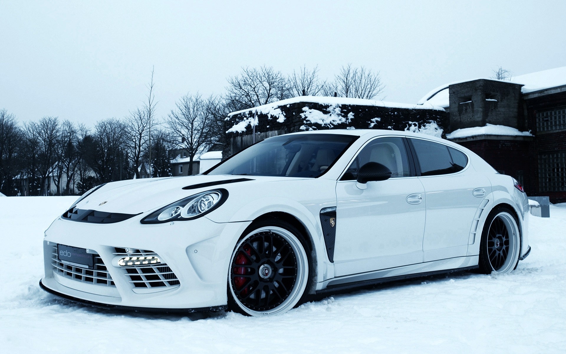 porsche car vehicle wheel transportation system drive fast automotive snow winter