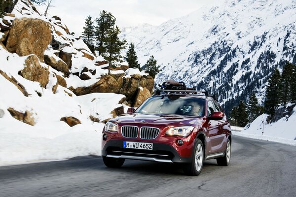 BMW inverno neve auto