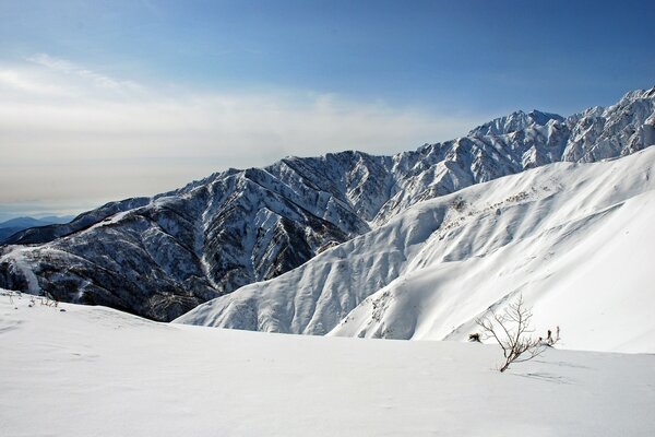 Landschaft Winter Eis schneebedeckte Berge