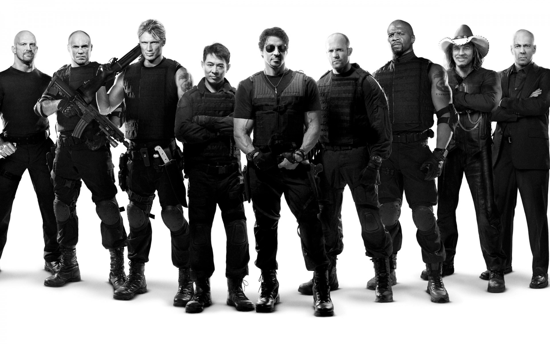 películas grupo hombre militar adulto retrato uniforme guerra desgaste soldado the expendables