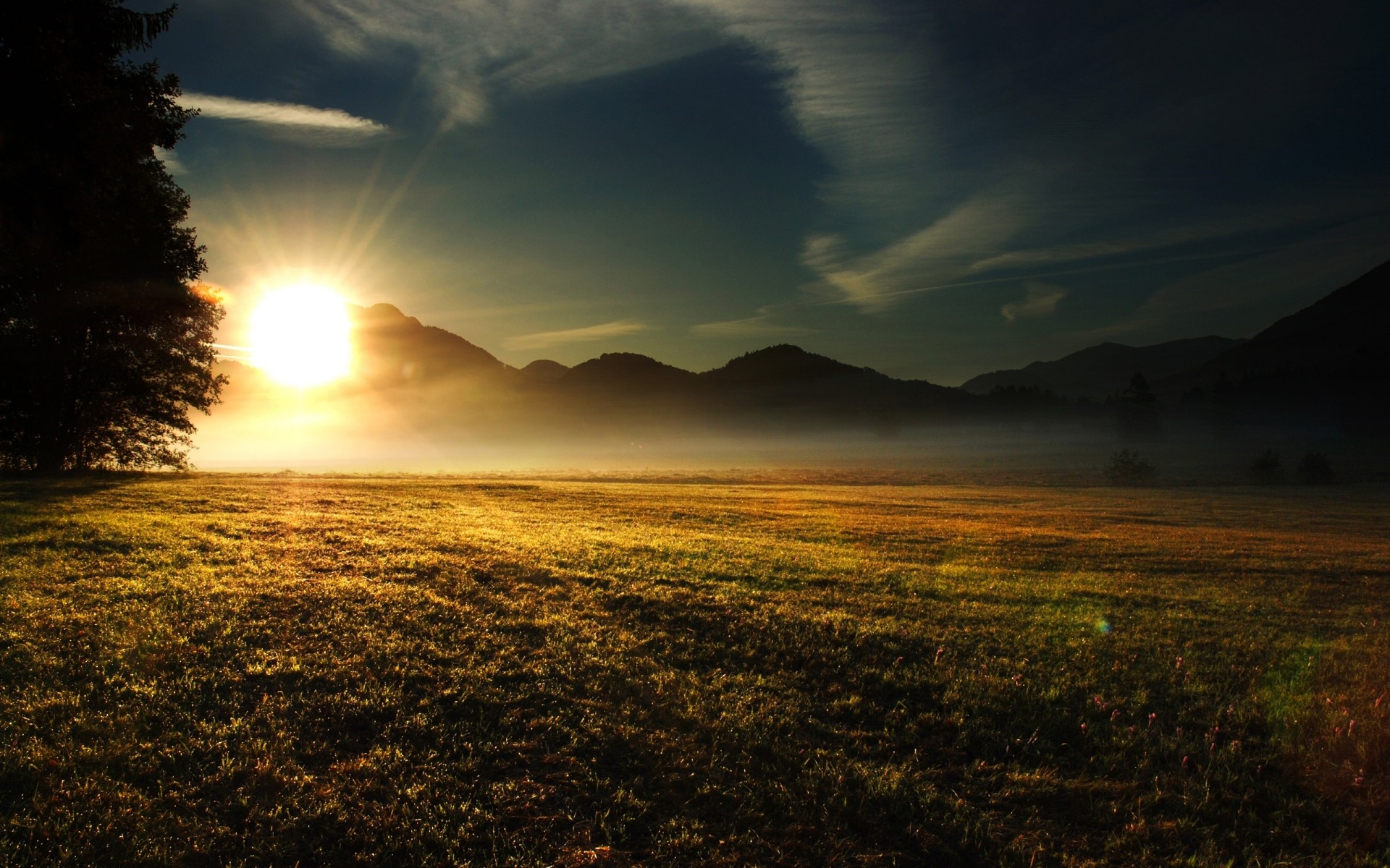 paesaggio tramonto alba sole paesaggio natura cielo sera crepuscolo bel tempo sfondo immagine nuvole