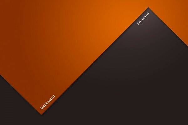 Orange und braun. Minimal art. Kunst. Design