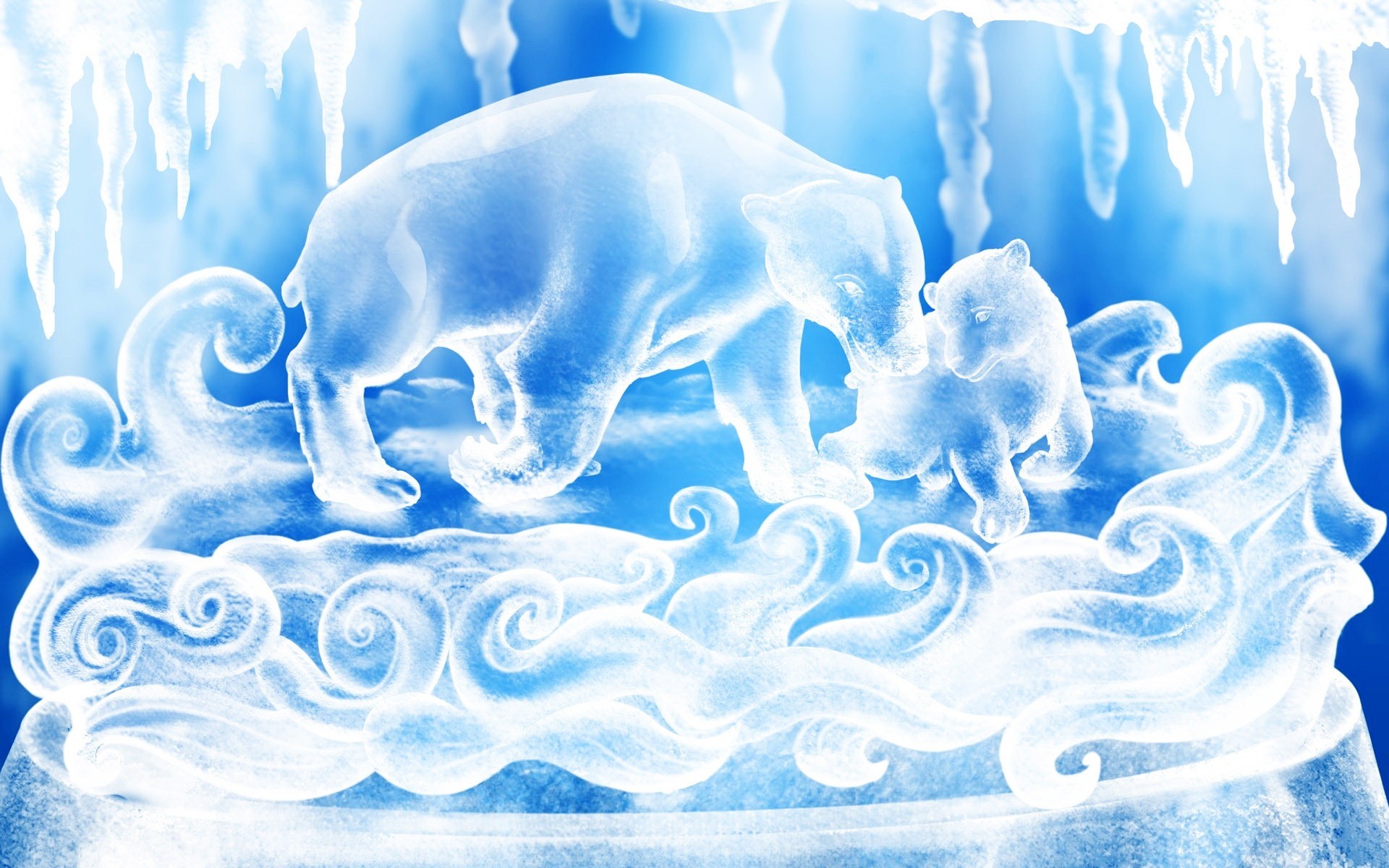 drawings desktop abstract water background animals