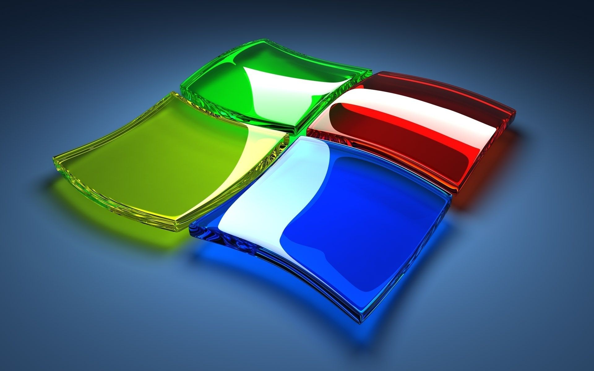 Download The windows logo made of glass of different colors - Phone ...