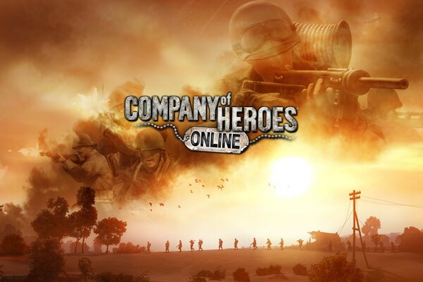 Company of heroes Rauch bei Sonnenuntergang