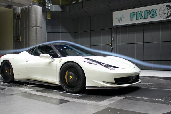 La aerodinámica de Ferrari en el túnel de viento