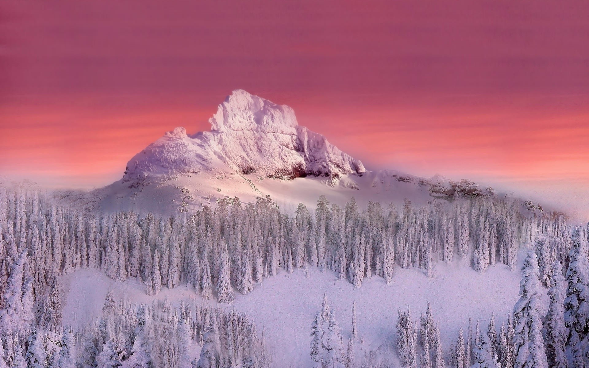 hiver neige aube montagnes coucher de soleil paysage glace froid scénique la nature à l extérieur soir voyage bois ciel pinnacle