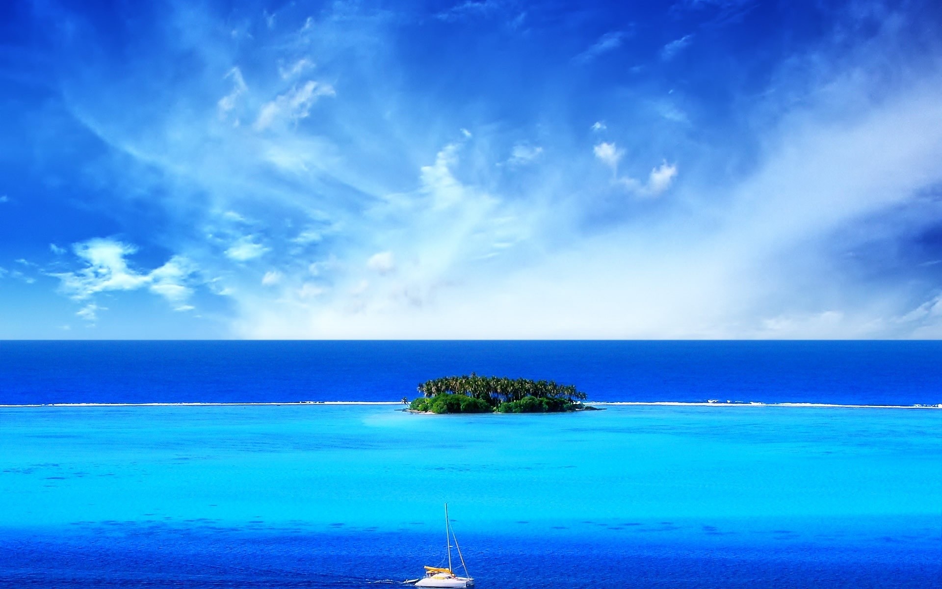 sommer wasser tropisch sand idylle türkis reisen gutes wetter landschaft insel sonne strand himmel meer entspannung natur exotisch ozean brandung