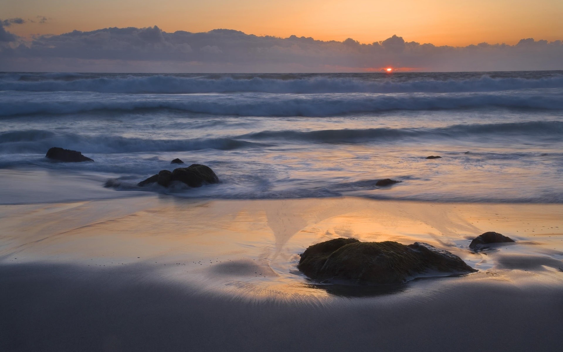 estate tramonto acqua alba sera spiaggia crepuscolo oceano mare mare paesaggio paesaggio surf sole bel tempo nuvole