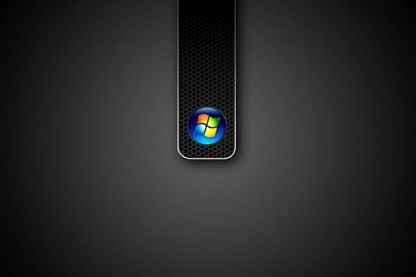 Логотип microsoft на черном фоне