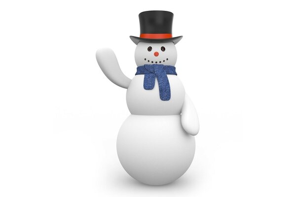 Boneco de neve bonito para decoração de férias no Natal