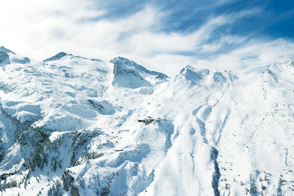 Paysage de montagne en hiver