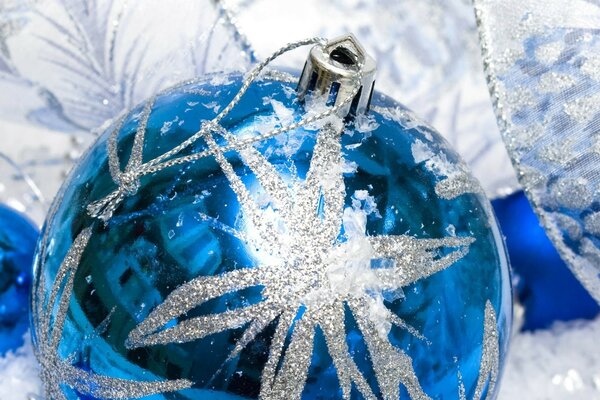 Décoration de Noël bleue pour arbre de Noël