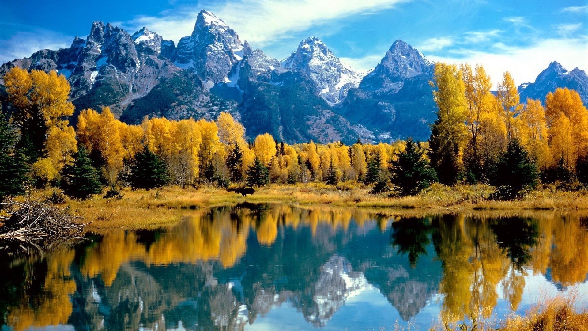 montañas lago escénico madera paisaje montañas nieve agua al aire libre árbol naturaleza coníferas reflexión cielo otoño luz del día evergreen