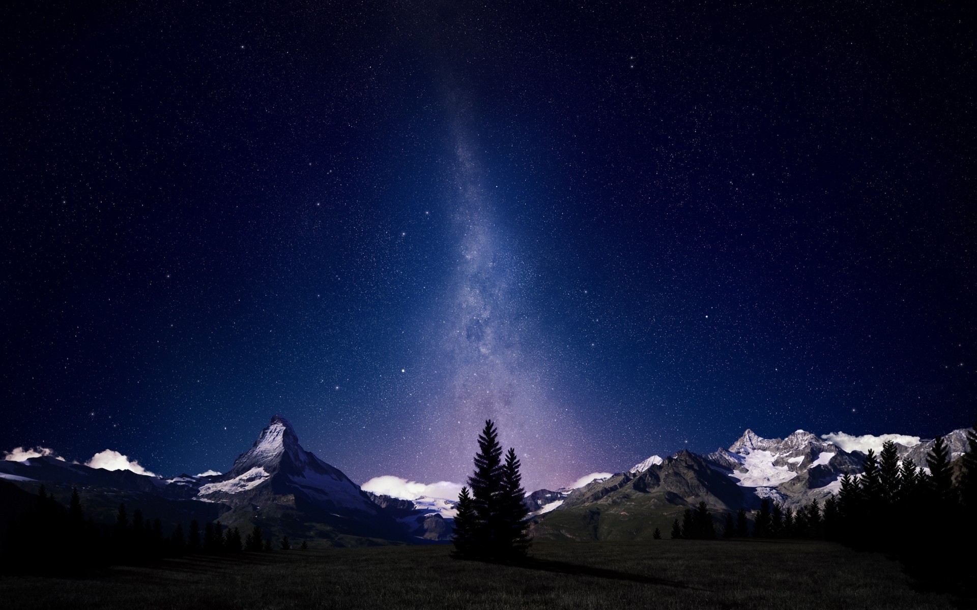 landschaft schnee berge mond himmel landschaft winter astronomie im freien reisen natur dämmerung erkundung abend licht tageslicht eis sonnenuntergang landschaftlich raum sterne bäume