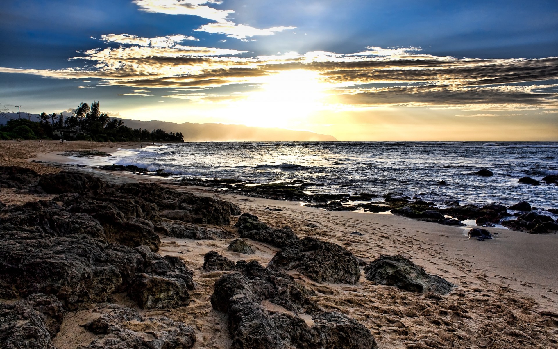 landscapes water sunset sea beach ocean seashore landscape seascape dusk dawn sky sun nature sand surf tide evening fair weather travel clouds