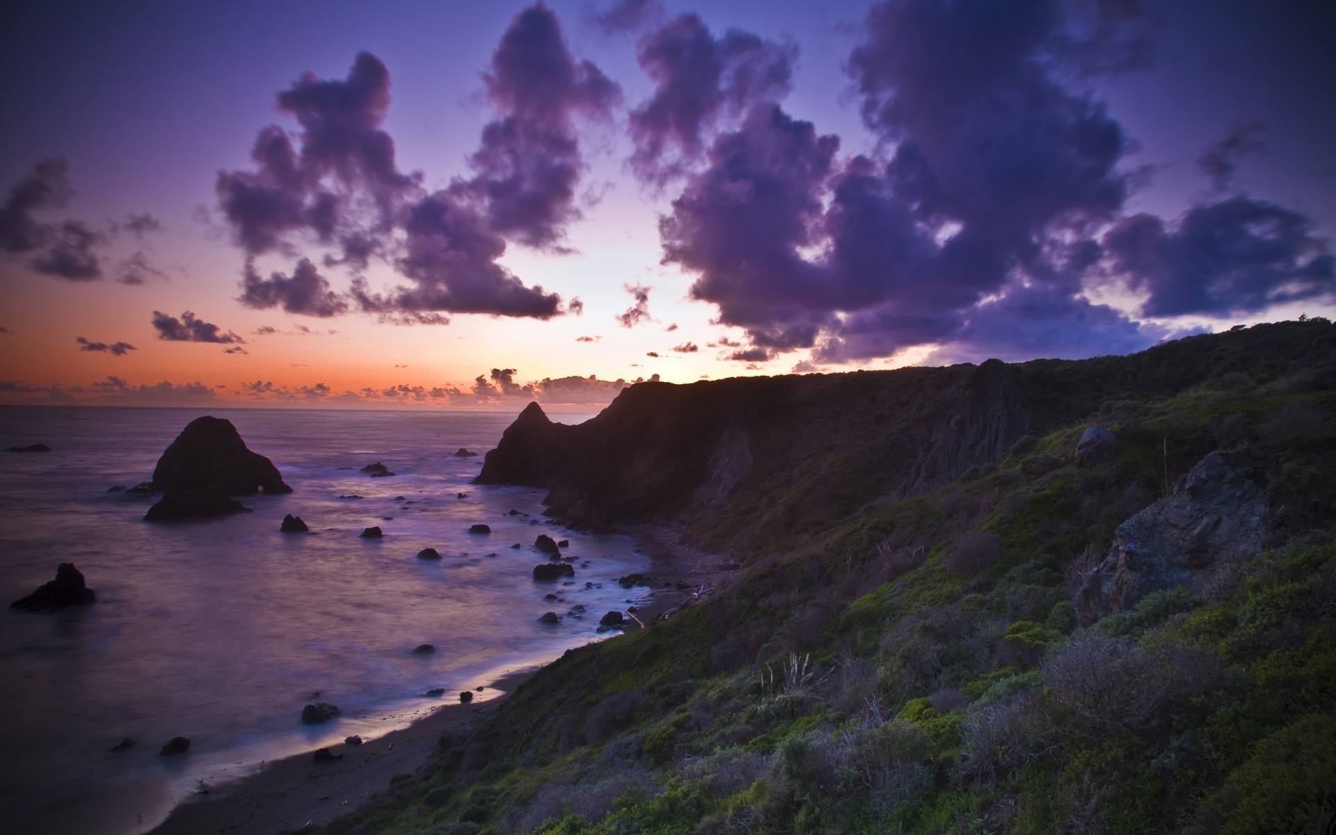 paysage coucher de soleil eau plage paysage mer océan aube ciel mer voyage paysage nature crépuscule soir soleil rock île nuages photographie pourpre côte