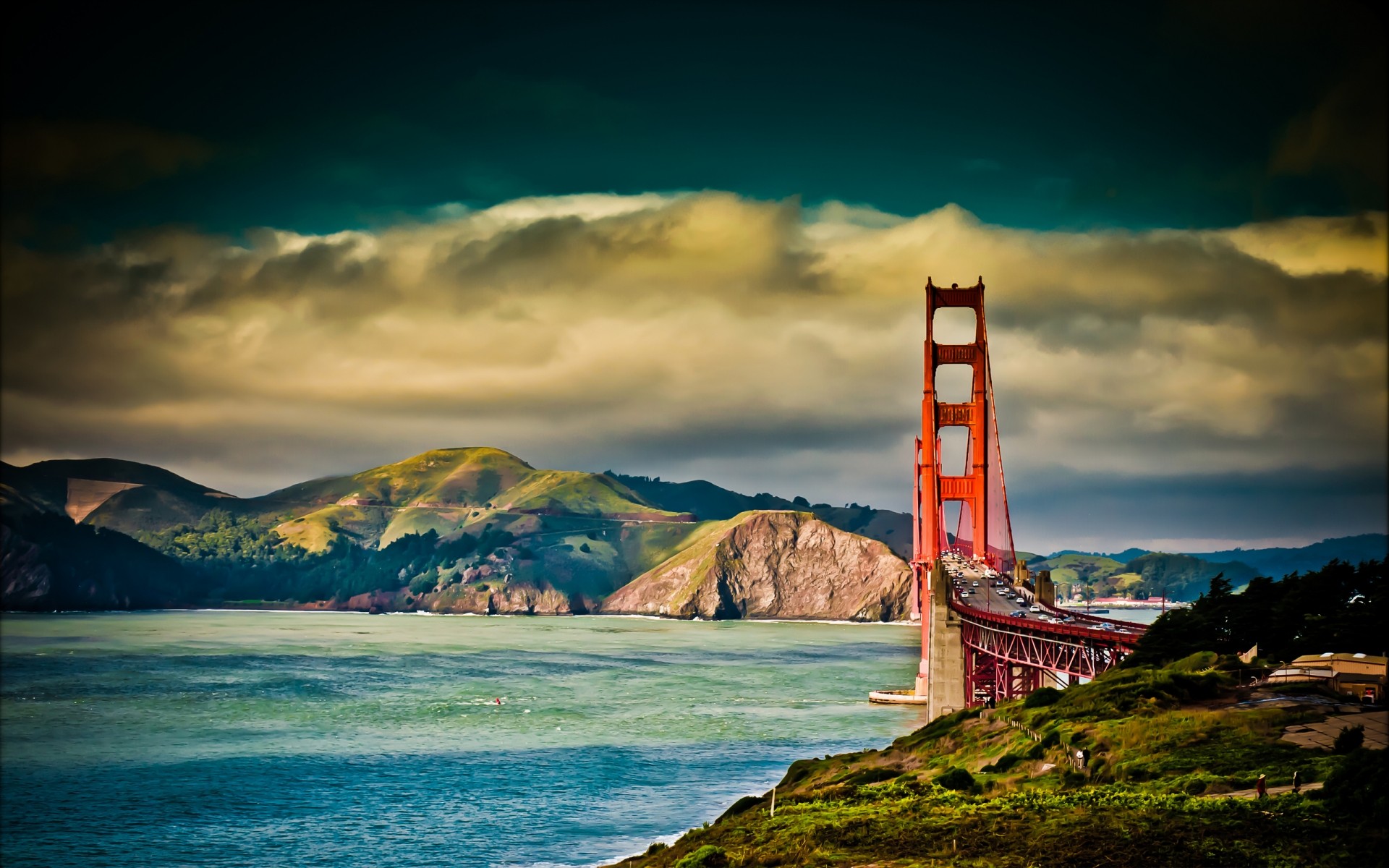 landschaft wasser strand meer sonnenuntergang ozean himmel reisen landschaft natur meer landschaft dämmerung sommer sonne brücke fluss berge autos