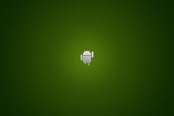 Logotipo de Android sobre fondo verde