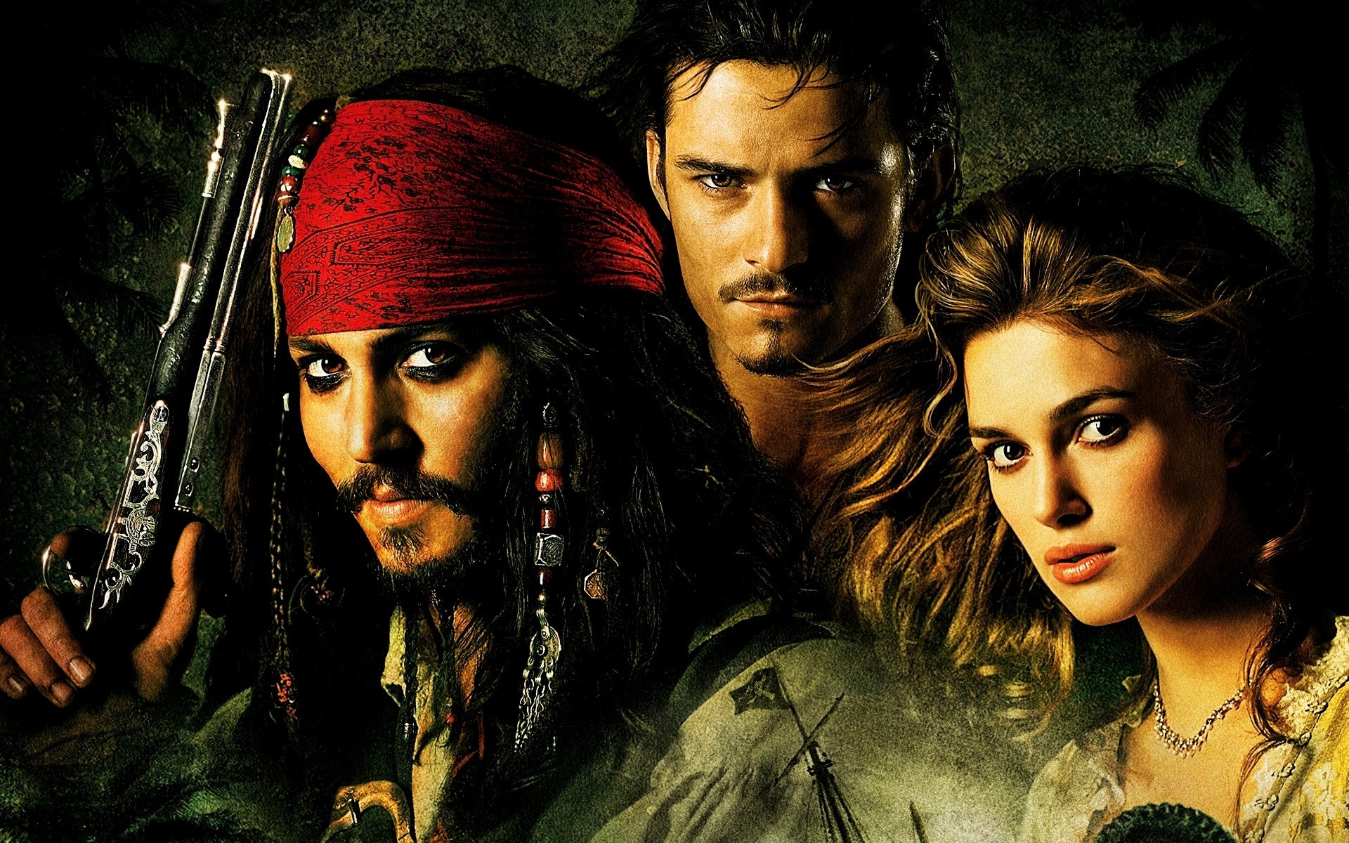 filme porträt frau erwachsener schleier kunst tragen schmuck frisur perle johnny depp orlando bloom keira knightley