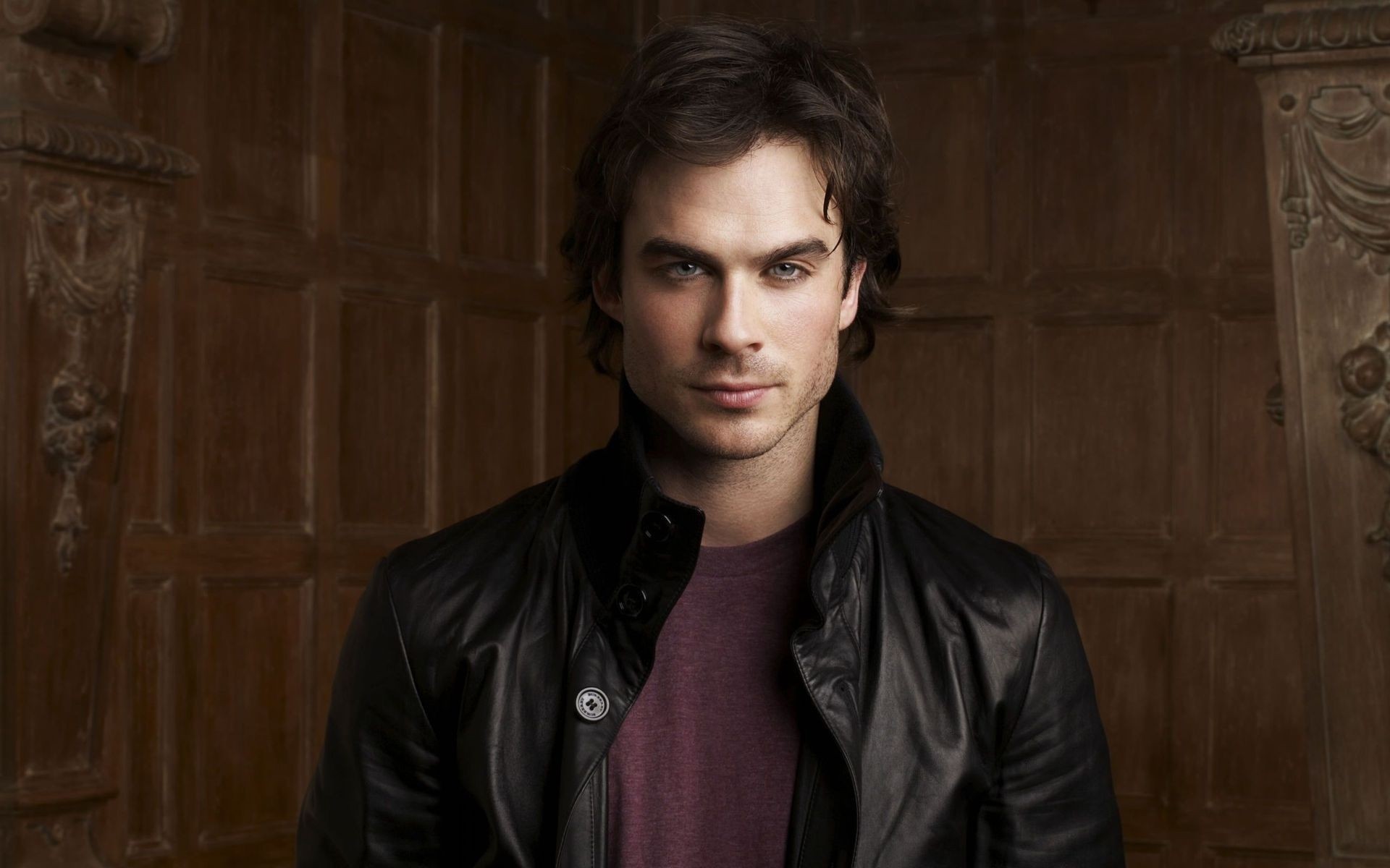 actores retrato solo hombre desgaste moda adulto actor vampire diaries