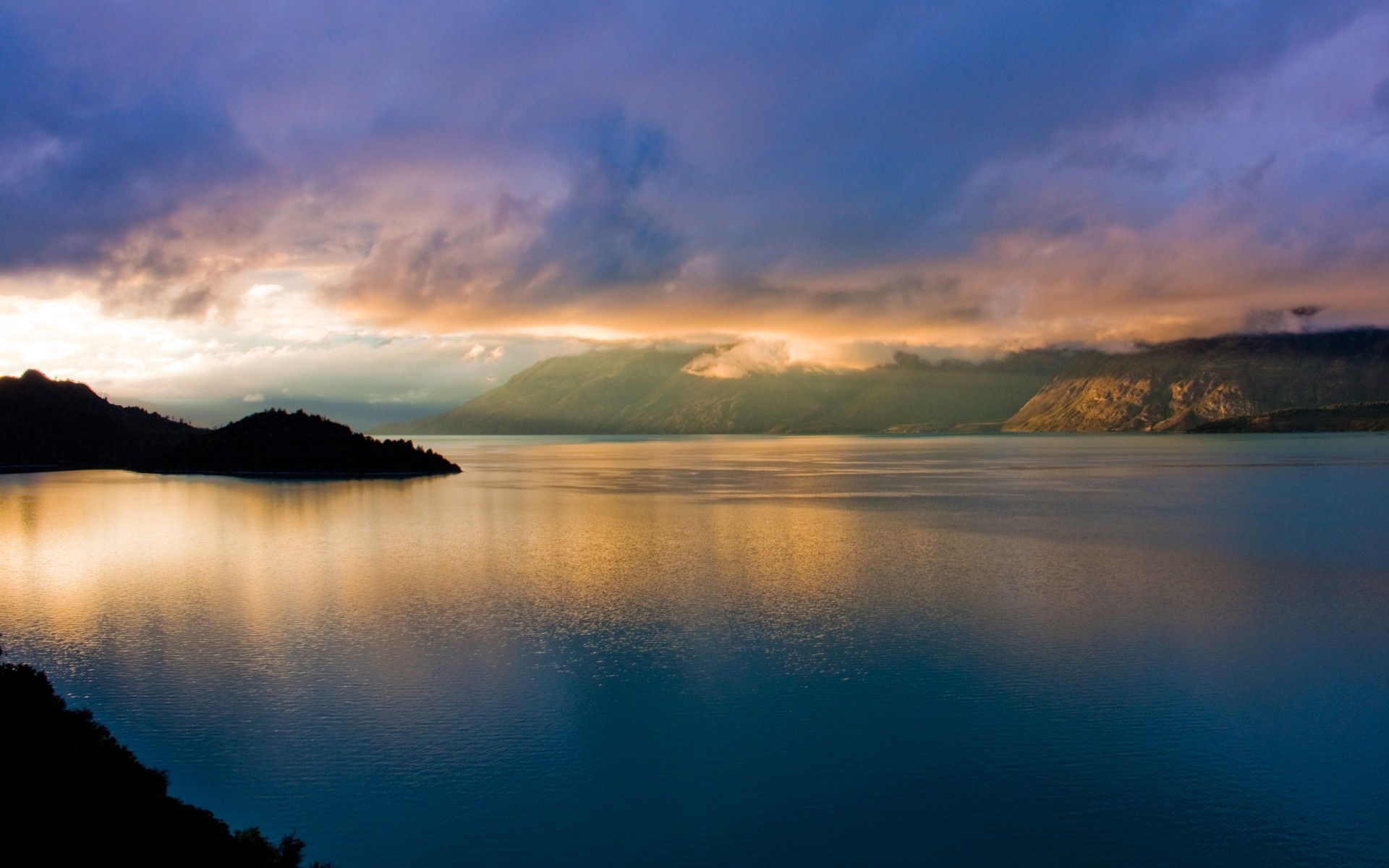 paesaggio tramonto acqua alba lago sera crepuscolo paesaggio cielo riflessione natura sole