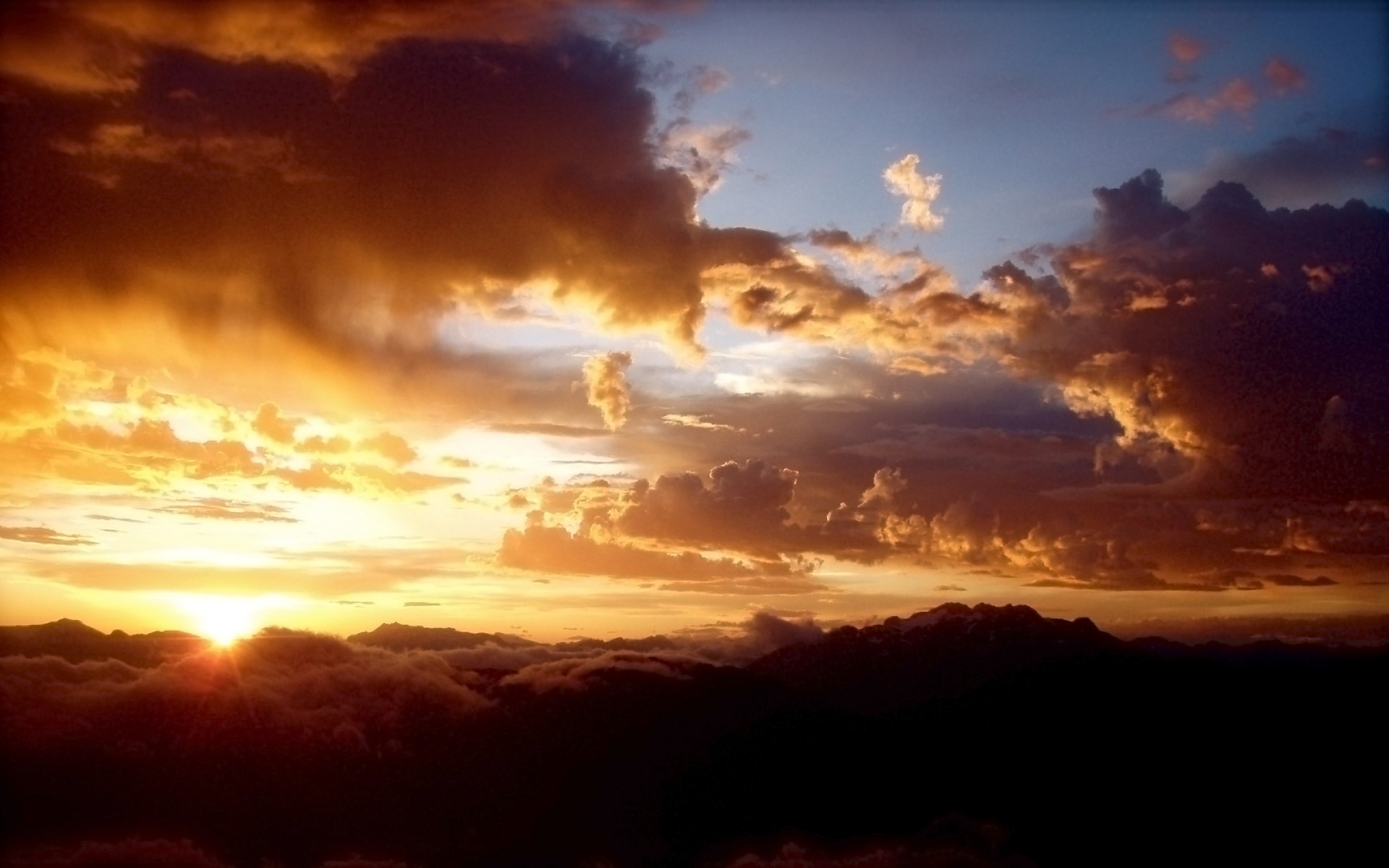 paysage coucher de soleil aube soir ciel soleil crépuscule paysage météo lumière à l extérieur nature rétro-éclairé beau temps nuage silhouette tempête nuages