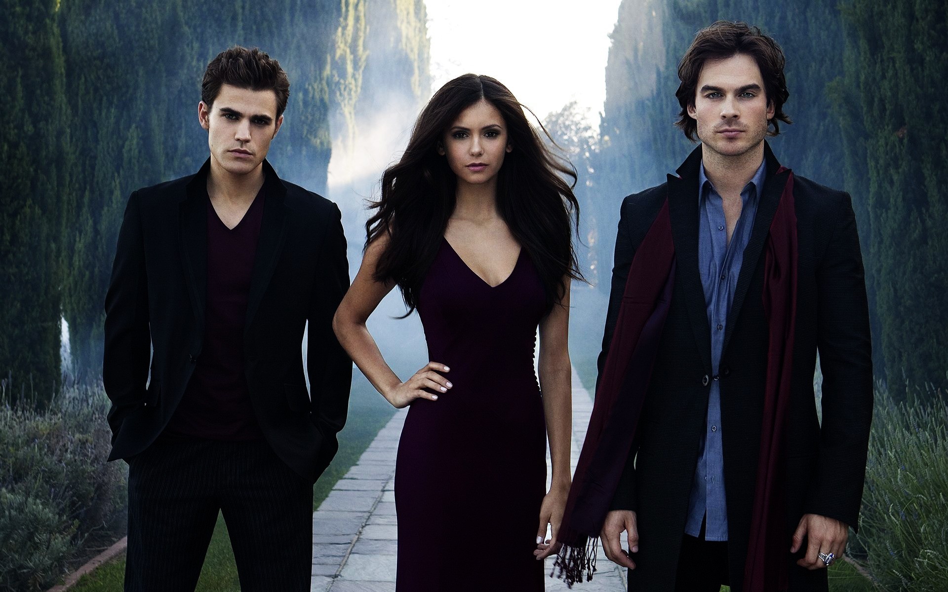 série de televisão vestir moda retrato mulher adulto moda filme modelo lazer atriz vestido damon elena stefan nina yang dobrev