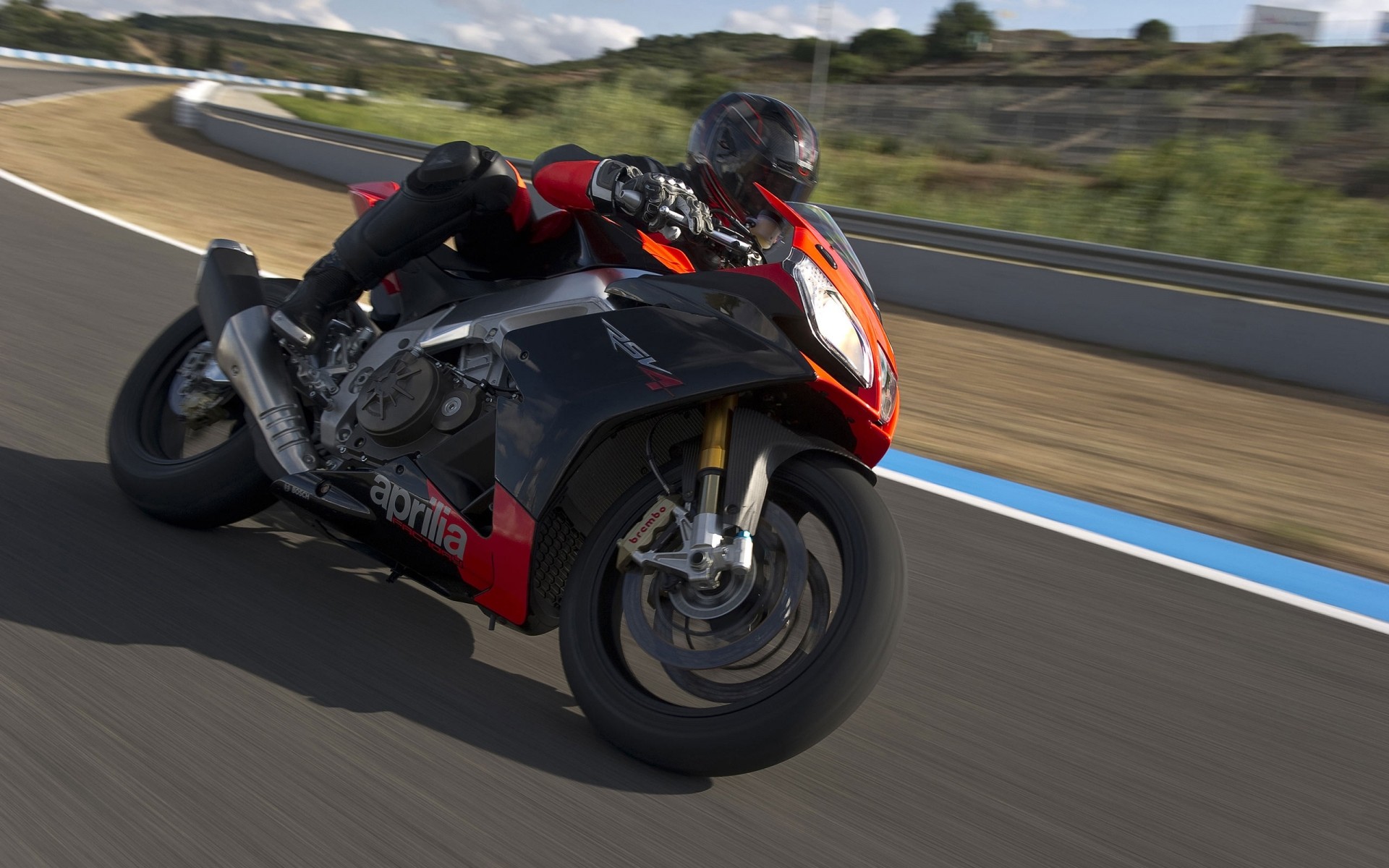 aprilia rennen track beeilen sie sich fahrrad auto aktion meisterschaft wettbewerb fahrer fahren auto turnier moto