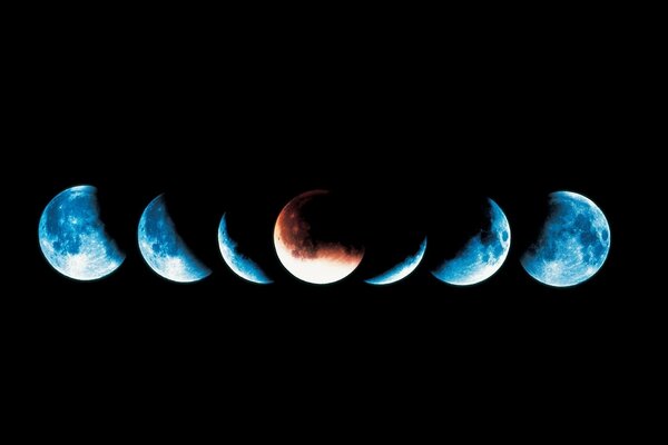 La Luna es hermosa incluso en un Eclipse