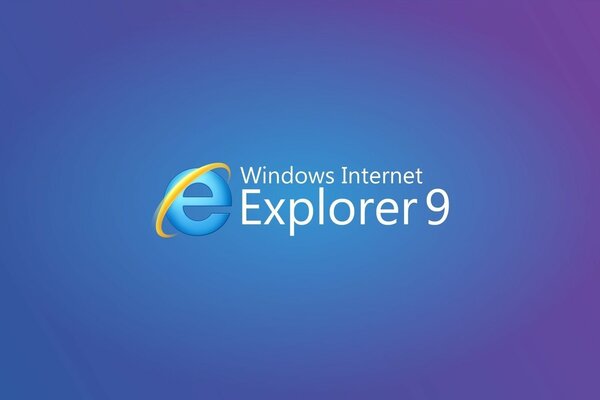 Internet explorer icon on a blue-purple background